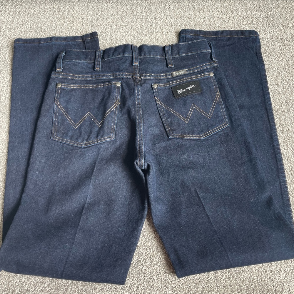 Mens Dark Blue Wrangler Jeans